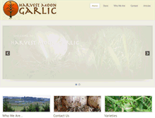 Tablet Screenshot of harvestmoongarlic.com